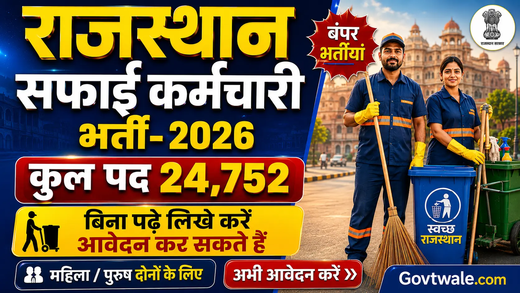 Rajasthan Safai Karmchari bharti 2026