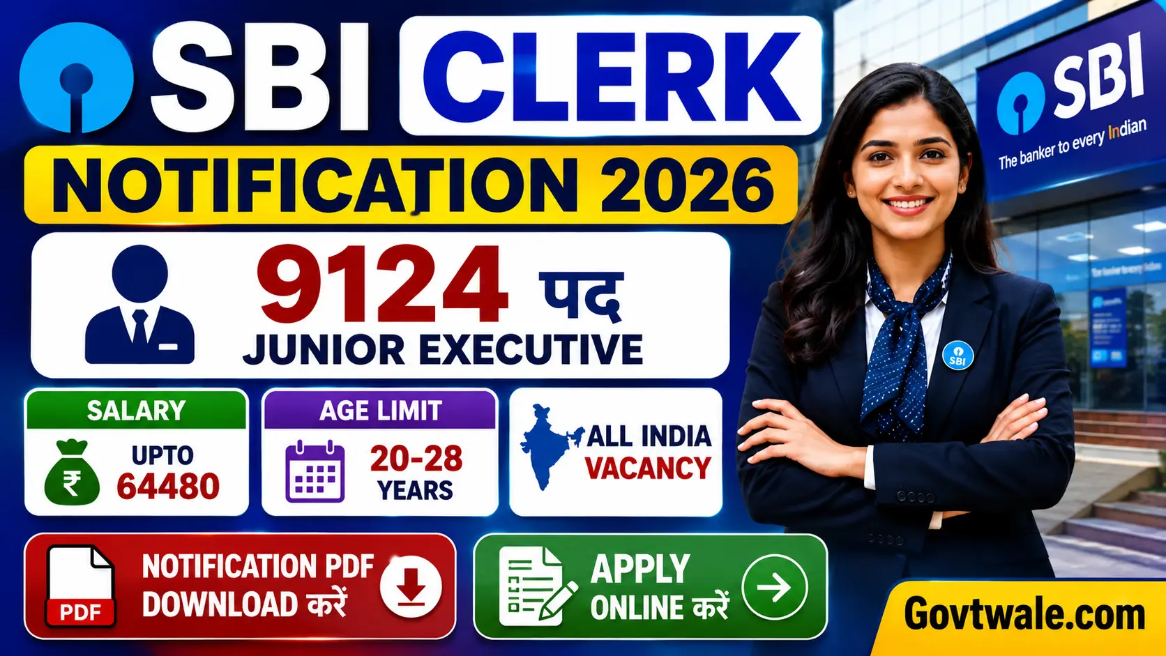 SBI Clerk Notification 2026