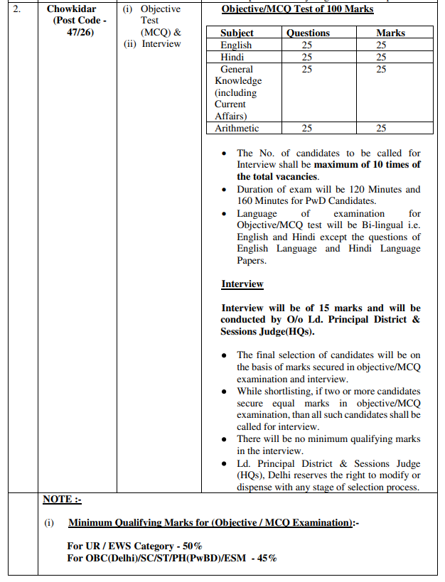 DSSSB Recruitment 2026 Syllabus