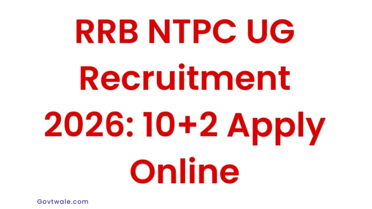 RRB NTPC UG Recruitment 2026
